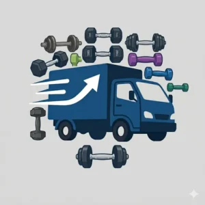 A variety of hex and round dumbbells free shipping collection for home fitness.