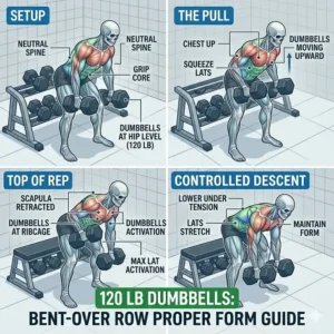 Reinforced steel rack designed specifically for the safe storage of 120 lb dumbbells.