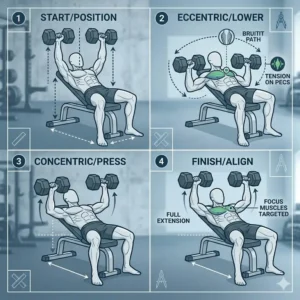 Illustration 7: A deconstructed material diagram showing the solid cast iron core and rubber coating of a 60lb dumbbell.