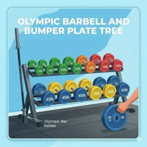 An all-in-one adjustable dumbbell weight set and rack storage cradle base for modern strength workouts.