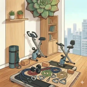 A collection of affordable and effective apartment exercise equipment options.