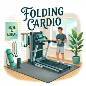 Lightweight apartment gym equipment featuring suspension straps, resistance bands, and a yoga mat for a flexible home workout.