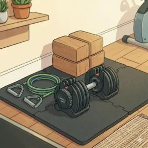 Examples of apartment exercise equipment designed for quiet operation, perfect for shared living.